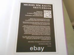 C'est Michael Wm. Kaluta Sketchbook Très Rare Signé Édition Numérotée H/b Livre 101/500