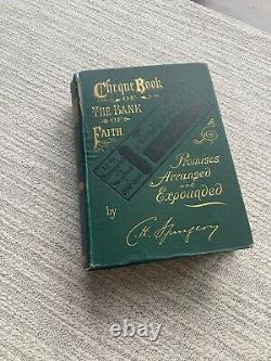 Carnet de chèques de la Banque de la Foi, C H Spurgeon, Première édition 1888, Très rare