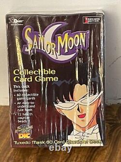 Cartes à collectionner Sailor Moon CCG - Jeu de personnages de Tuxedo Mask - 1ère édition - Neuf sous blister / TRÈS RARE