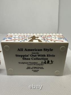 Chaussure de collection Elvis Presley en édition limitée, très rare, avec support