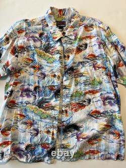 Chemise de pêche à la mouche vintage Pataloha Patagonia, taille L pour homme, édition limitée très rare