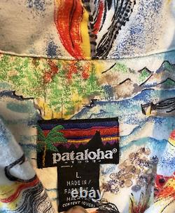 Chemise de pêche à la mouche vintage Pataloha Patagonia, taille L pour homme, édition limitée très rare