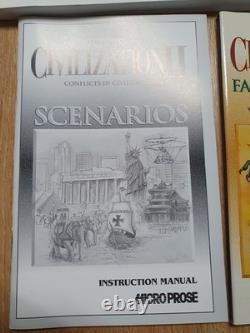 Civilization 2 Très Rare Collection Classique Microprose Grande Boîte PC