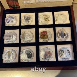 Collection de 12 pièces commémoratives Très Rare Édition Limitée Histoire de l'Écosse