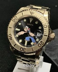 Collection de personnages Gold Invicta Popeye 32808 Édition limitée 79/3000 Très rare