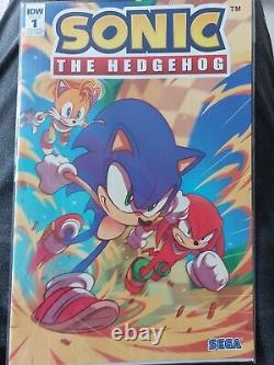 Comic Sonic IDW n°1 variante Superstar limitée à 400 exemplaires pour le Tidewater ComicCon, très rare.