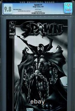 Comic Spawn Issue #1 Black & White Edition White Pages Cgc 9.8. Très Rare