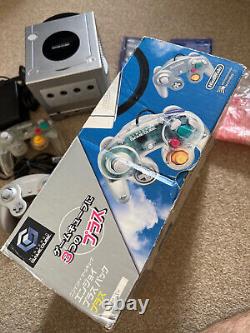 Console Nintendo GameCube en boîte Japon ÉDITION TRÈS RARE avec Gameboy player GBA