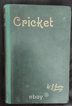 Cricket réduit par W. G. Grace 1891 Signé TRÈS RARE Possiblement unique