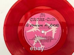 Culture Club The War Song 7 Vs694 Edition Limitée Vinyle Rouge Record Très Rare
