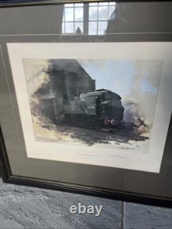 David Shepherd édition limitée trilogie des dépôts de vapeur de Guildford très rare encadrée