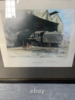 David Shepherd édition limitée trilogie des dépôts de vapeur de Guildford très rare encadrée