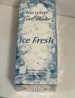 Davidoff Cool Water Ice Fresh Édition Limitée 125ml EDT pour Hommes Spray Très Rare