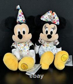 Disney Mickey & Minnie 90e Anniversaire Peluche Édition Limitée Neuf Avec Étiquettes Très Rare