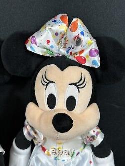 Disney Mickey & Minnie 90e Anniversaire Peluche Édition Limitée Neuf Avec Étiquettes Très Rare