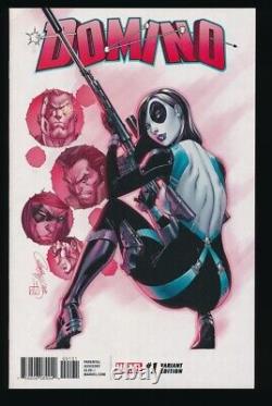 Domino #1 Marvel 2018 150 J Scott Campbell Variant Edition Très Rare Deadpool