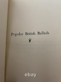 ÉDITION LIMITÉE TRÈS RARE - Ballades britanniques populaires par R Brimley Johnson 1894