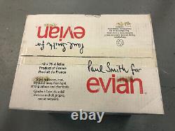 Edition Limitée Paul Smith Bouteilles En Verre Evian Qté X 12 En Boîte 2009 Très Rare