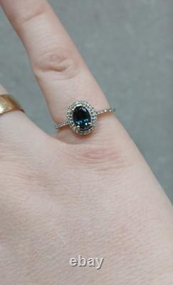 Édition Limitée Très Rares Bague en Or 18k avec Grenat à Changement de Couleur et Diamant Taille 7