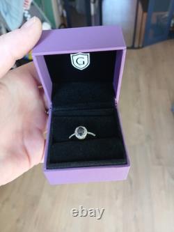 Édition Limitée Très Rares Bague en Or 18k avec Grenat à Changement de Couleur et Diamant Taille 7