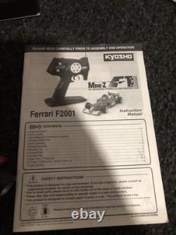 Édition Très Rare Hot Wheels Kyosho Mini-Z F1 Ferrari F2001 Complet avec Boîte Rc