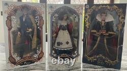 Édition limitée Disney BLANCHE-NEIGE, LA REINE MALÉFIQUE ET LE PRINCE poupées TRÈS RARES