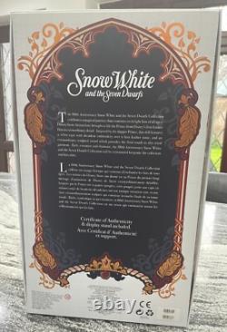 Édition limitée Disney BLANCHE-NEIGE, LA REINE MALÉFIQUE ET LE PRINCE poupées TRÈS RARES
