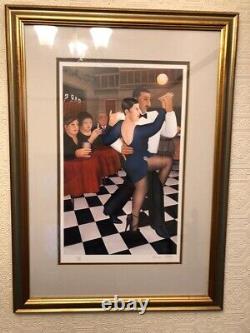 Édition limitée Lithographie de Beryl Cook 'Tango Bar Sur' Très rare 1985