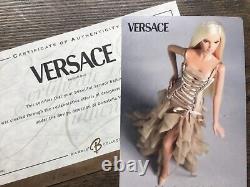 Édition très rare de 2004 Poupée Barbie Versace Designer Gold Label