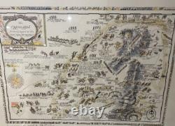 Édition très rare limitée de la carte picturale de PETER REYNOLDS FURSE