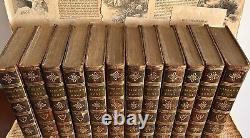Edward Gibbon's History Of Rome 12 Volumes 1802 Leather Maps Très Rare Early Vgc