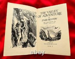 Enid Blyton La Vallée de l'Aventure 1ère Édition Avec Jaquette 1947 Très Rare