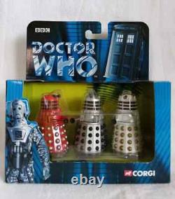 Ensemble exclusif de Corgi Dalek Doctor Who Édition limitée TRÈS RARE TY96207 96207