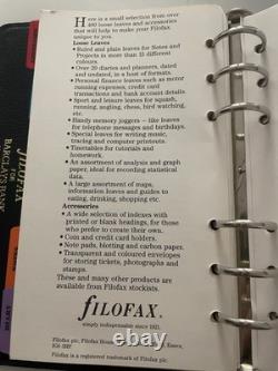 Filofax édition Barclays Bank 1988 très rare