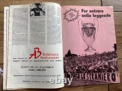 Finale de la Coupe d'Europe 1984 Liverpool contre Roma Édition Giall Rossi Très Rare Vgc