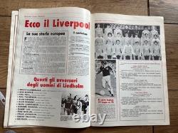 Finale de la Coupe d'Europe 1984 Liverpool contre Roma Édition Giall Rossi Très Rare Vgc