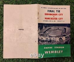 Finale de la FA Cup 1956 Édition de la Boîte Royale Manchester City contre Birmingham City Très Rare