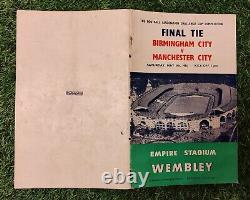 Finale de la FA Cup 1956 Édition de la Boîte Royale Manchester City contre Birmingham City Très Rare