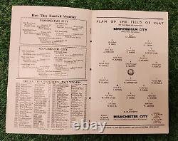 Finale de la FA Cup 1956 Édition de la Boîte Royale Manchester City contre Birmingham City Très Rare