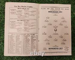 Finale de la FA Cup 1956 Édition de la Boîte Royale Manchester City contre Birmingham City Très Rare