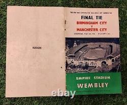 Finale de la FA Cup 1956 Édition de la Boîte Royale Manchester City contre Birmingham City Très Rare