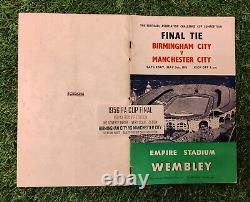 Finale de la FA Cup 1956 Édition de la Boîte Royale Manchester City contre Birmingham City Très Rare