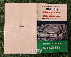 Finale de la FA Cup 1956 Édition de la Boîte Royale Manchester City contre Birmingham City Très Rare