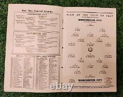 Finale de la FA Cup 1956 Édition de la Boîte Royale Manchester City contre Birmingham City Très Rare