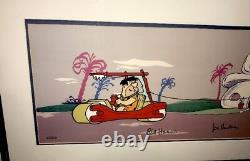 Flintstones Cel Hanna Barbera A Signé Nuthin Mais La Dent Très Rare Edition Cell