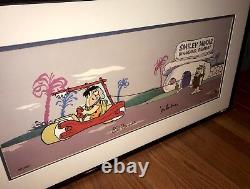 Flintstones Cel Hanna Barbera A Signé Nuthin Mais La Dent Très Rare Edition Cell