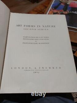 Formes d'art dans la nature Deuxième série par Karl Blossfeldt 1932 1ère édition. Très rare.