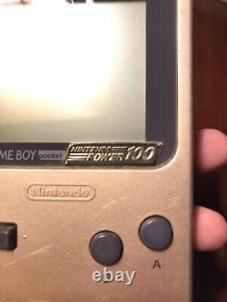 Gameboy Pocket Gold 100 Nintendo Power Edition Game Boy Np100 Very Rare