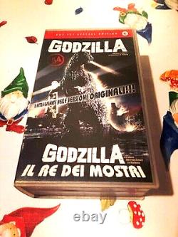 Godzilla / Roi des Monstres Yamato 1954 57 Édition Double VHS Très Rare en Italien