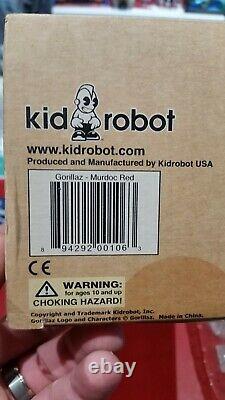 Gorillaz Murdoc Figurine Kid Robot Rouge Version Très Rare